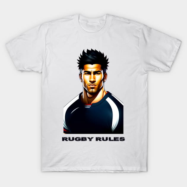 Rugby Rules T-Shirt by ArtShare